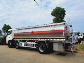 20000L Aluminum Alloy Fuel Tank Truck Dongfeng Tianjin