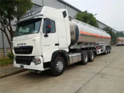 Aluminum Alloy Fuel Tank Trailer كامل