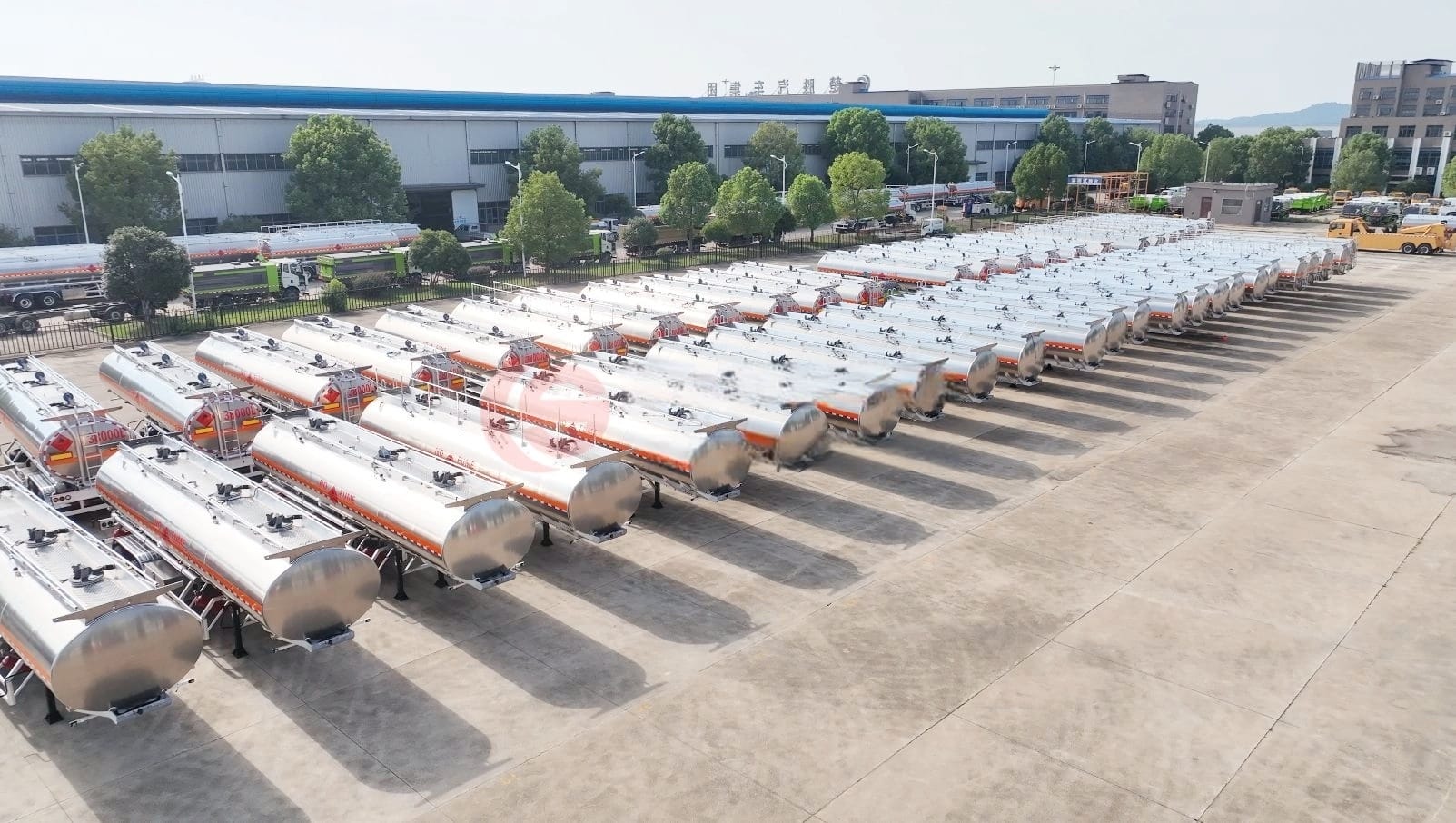 CS Tank Trucks Successfully Delivers 1,000 Units of 35,000L Tanker Trailers to the Middle East Aerial view 1