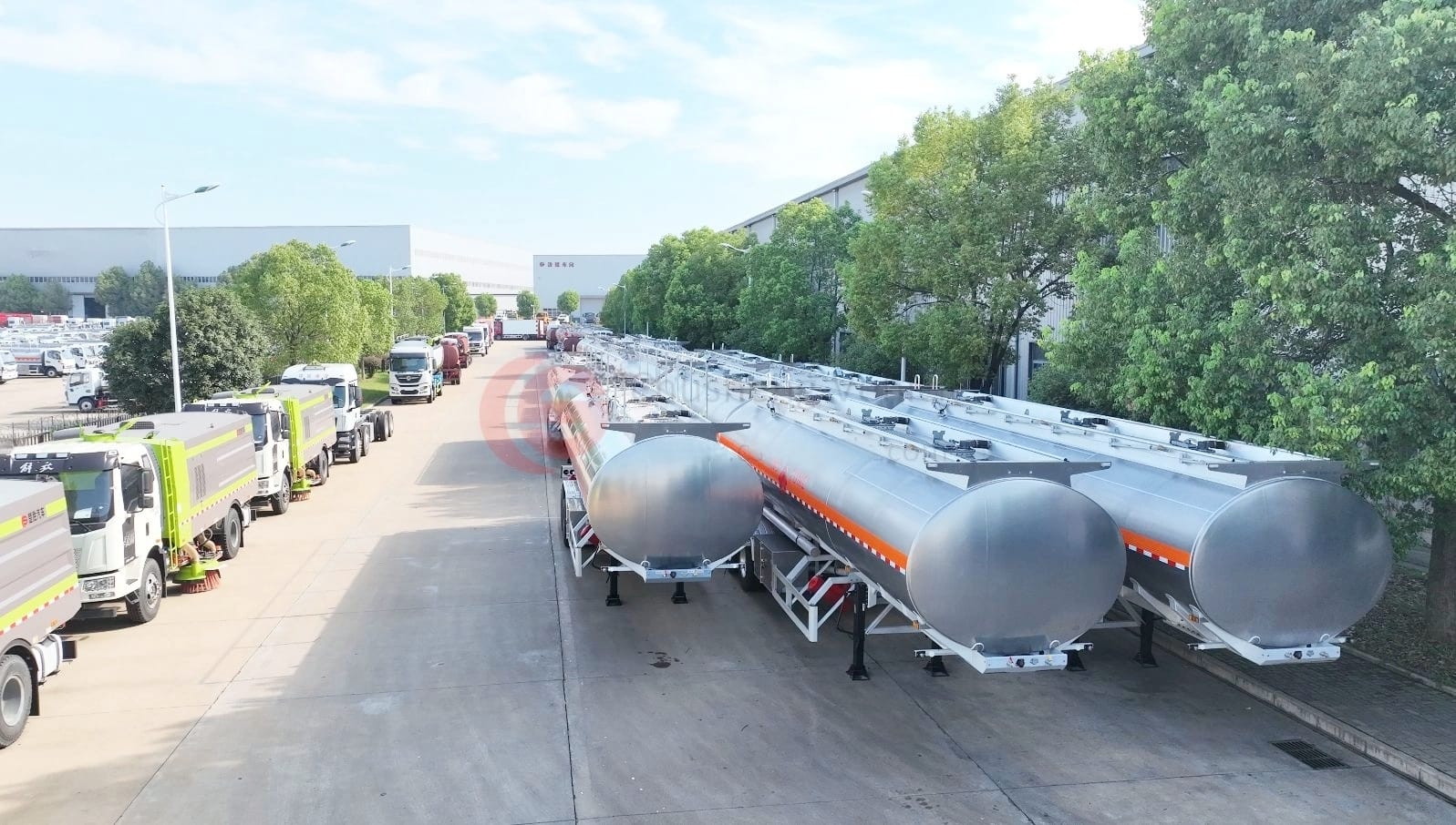 CS Tank Trucks Successfully Delivers 1,000 Units of 35,000L Tanker Trailers to the Middle East Aerial view 2